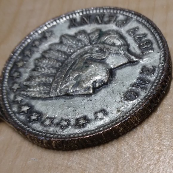 BUFFALO NICKEL/INDIAN HEAD KEYCHAIN - Picture 2 of 3